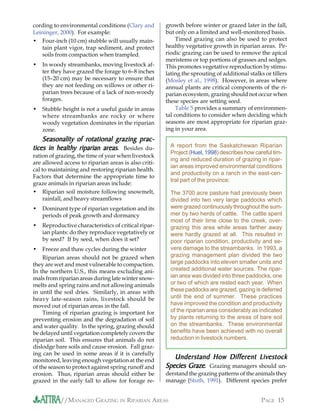 Managed Grazing in Riparian Areas