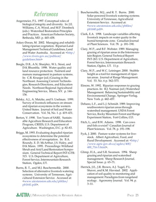 Managed Grazing in Riparian Areas