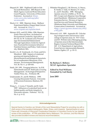 Managed Grazing in Riparian Areas