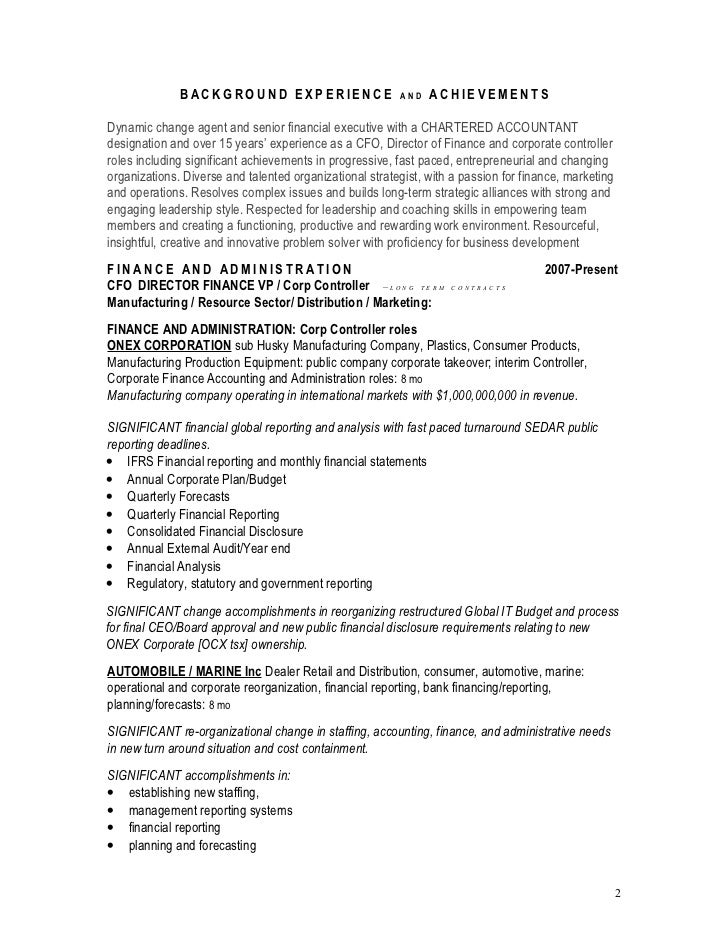 resume summary